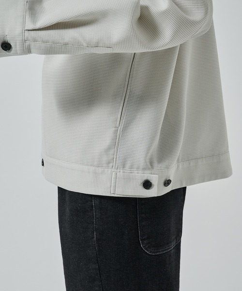 STUDIOUS（ステュディオス）の「【STUDIOUS】SHEER SHIRTS BLOUSON（シャツ/ブラウス・メンズ・ライトベージュ/グレー/ネイビー・1/2）」の19枚目の写真