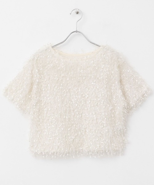 SENSE OF PLACE by URBAN RESEARCH（センスオブプレイスバイアーバンリサーチ）の「フリンジテープトップ(半袖)（Tシャツ/カットソー・レディース・オレンジ/キャメル/ブラック/オフホワイト・ONE）」の15枚目の写真