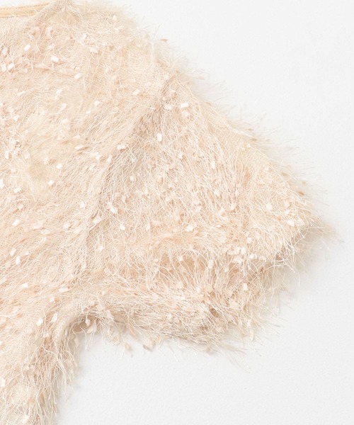 SENSE OF PLACE by URBAN RESEARCH（センスオブプレイスバイアーバンリサーチ）の「フリンジテープトップ(半袖)（Tシャツ/カットソー・レディース・オレンジ/キャメル/ブラック/オフホワイト・ONE）」の7枚目の写真