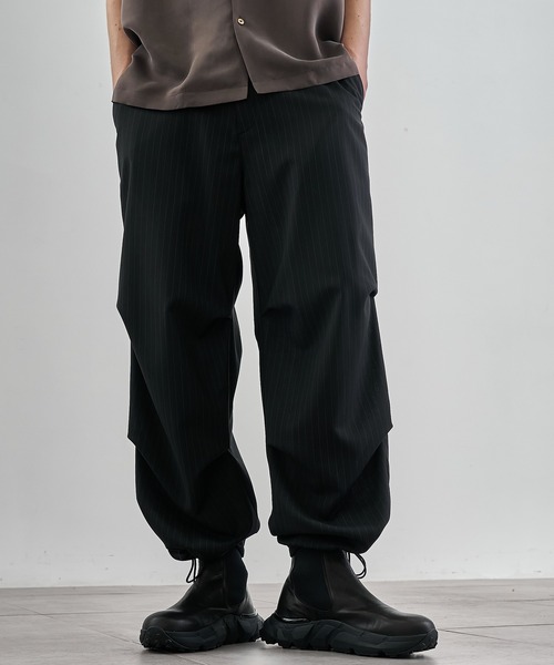 カーゴパンツ 「VOAAOV」Summer Wool Like Wide Cargo Pants メンズ