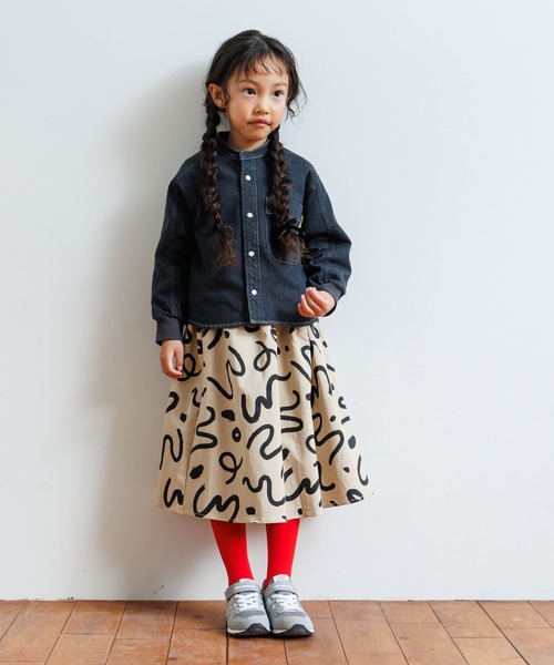 MAKE YOUR DAY（メイクユアデイ）の「無地バンドカラー長袖シャツ■80～140cm（シャツ/ブラウス・キッズ・ブルー/ブラック/ベージュ・140/130/120/110/100/90/80）」の5枚目の写真