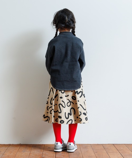 MAKE YOUR DAY（メイクユアデイ）の「無地バンドカラー長袖シャツ■80～140cm（シャツ/ブラウス・キッズ・ブルー/ブラック/ベージュ・140/130/120/110/100/90/80）」の7枚目の写真