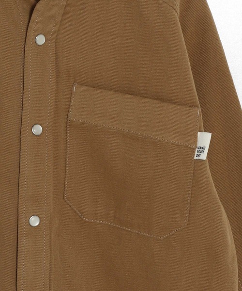 MAKE YOUR DAY（メイクユアデイ）の「無地バンドカラー長袖シャツ■80～140cm（シャツ/ブラウス・キッズ・ブルー/ブラック/ベージュ・140/130/120/110/100/90/80）」の17枚目の写真