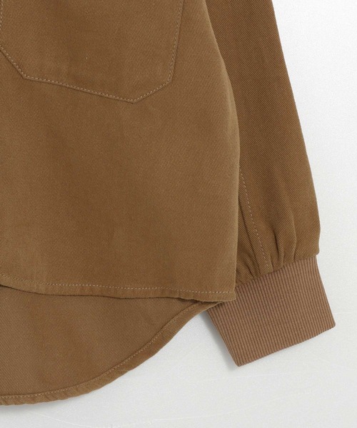 MAKE YOUR DAY（メイクユアデイ）の「無地バンドカラー長袖シャツ■80～140cm（シャツ/ブラウス・キッズ・ブルー/ブラック/ベージュ・140/130/120/110/100/90/80）」の19枚目の写真