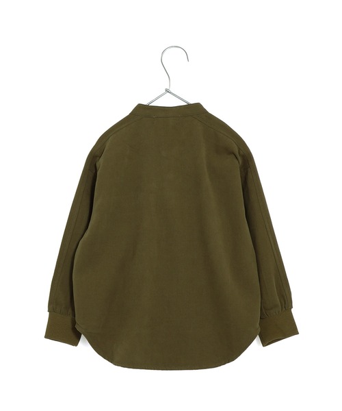 MAKE YOUR DAY（メイクユアデイ）の「無地バンドカラー長袖シャツ■80～140cm（シャツ/ブラウス・キッズ・ブルー/ブラック/ベージュ・140/130/120/110/100/90/80）」の13枚目の写真