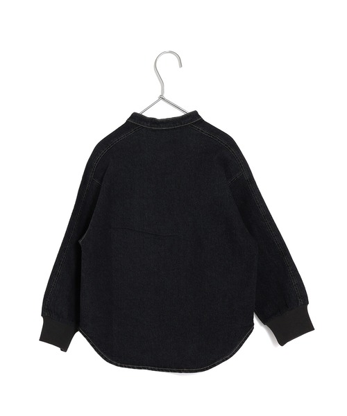 MAKE YOUR DAY（メイクユアデイ）の「無地バンドカラー長袖シャツ■80～140cm（シャツ/ブラウス・キッズ・ブルー/ブラック/ベージュ・140/130/120/110/100/90/80）」の11枚目の写真