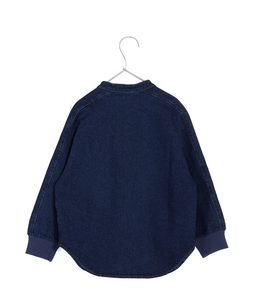 MAKE YOUR DAY（メイクユアデイ）の「無地バンドカラー長袖シャツ■80～140cm（シャツ/ブラウス・キッズ・ブルー/ブラック/ベージュ・140/130/120/110/100/90/80）」の15枚目の写真