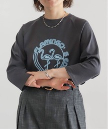 NOMBRE IMPAIR | フラミンゴネオンPT　8分袖ラグランTEE(Tシャツ/カットソー)