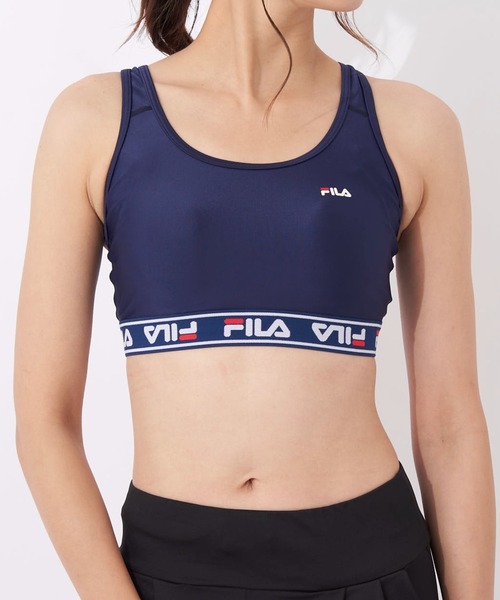 FILA（フィラ）の「ブラトップ（スポーツブラ・レディース・ネイビー/ピンク/サックスブルー/ブラック・MEDIUM/X-LARGE/LARGE）」の2枚目の写真