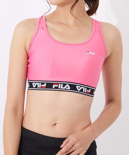 FILA（フィラ）の「ブラトップ（スポーツブラ・レディース・ネイビー/ピンク/サックスブルー/ブラック・MEDIUM/X-LARGE/LARGE）」の4枚目の写真