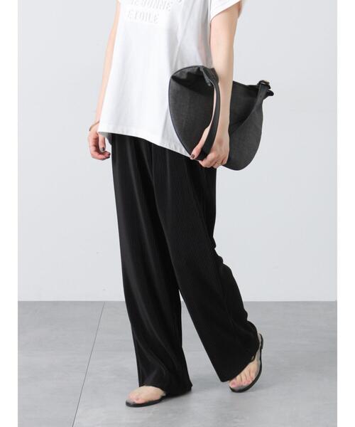 Lugnoncure(ルノンキュール)の「【セルフカット】無地/柄アソートプリーツパンツ(その他パンツ・レディース・ブラウン/オフホワイト/ブルー/ネイビー/ブラック・F)」の3枚目の写真