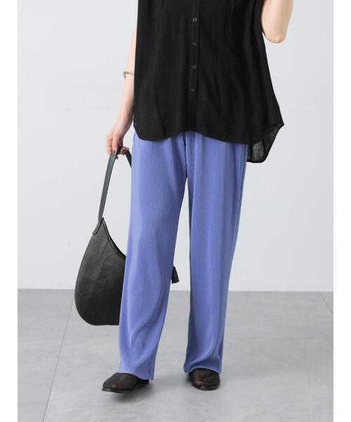 Lugnoncure(ルノンキュール)の「【セルフカット】無地/柄アソートプリーツパンツ(その他パンツ・レディース・ブラウン/オフホワイト/ブルー/ネイビー/ブラック・F)」の14枚目の写真