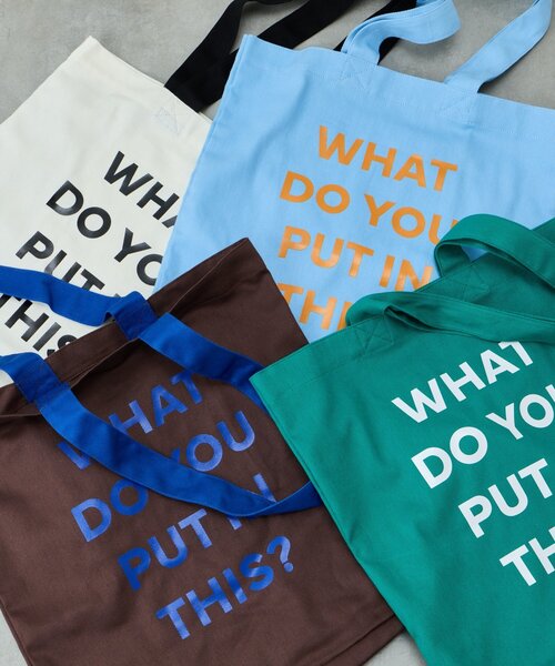 BIRTHDAY BAR（バースデイバー）の「コットンツイルロゴトートバッグ（トートバッグ・レディース・ホワイト/ブルー/グリーン/ブラウン・0）」の16枚目の写真