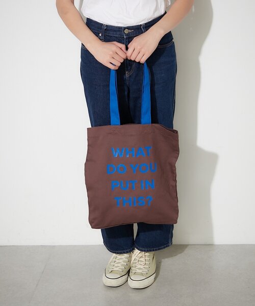 BIRTHDAY BAR（バースデイバー）の「コットンツイルロゴトートバッグ（トートバッグ・レディース・ホワイト/ブルー/グリーン/ブラウン・0）」の9枚目の写真