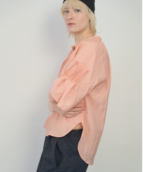 Muel Chic(ミュエルシック)の「Mont sheer blouse モントシアーブラウス(シャツ/ブラウス・レディース・コーラルピンク/ホワイト/ブラック・FREE)」の17枚目の写真