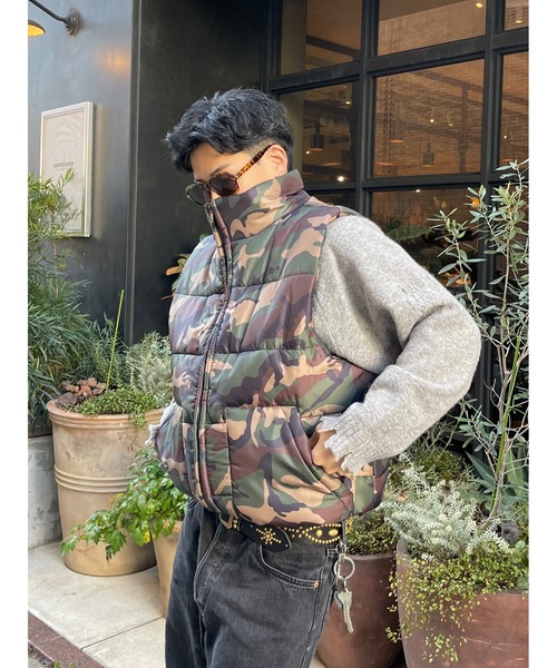 nitraid カモフラージュ ダウンベスト　最終出品 nitraid - ナイトレイド NITRAID ダウンベスト M リアルシティカモの