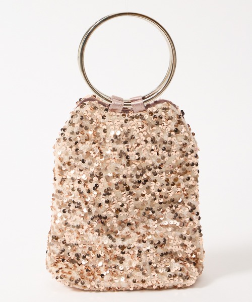 AIMER（エメ）の「【WEB限定】リングハンドルスパンコールパーティーバッグ（ハンドバッグ・レディース・ベージュ/シルバー・FREE）」の16枚目の写真