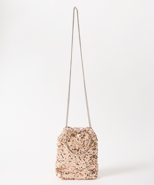 AIMER（エメ）の「【WEB限定】リングハンドルスパンコールパーティーバッグ（ハンドバッグ・レディース・ベージュ/シルバー・FREE）」の22枚目の写真