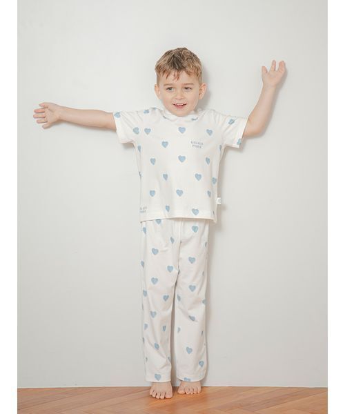 セール】【KIDS】ハート柄Tシャツ（ルームウェア/パジャマ）｜gelato