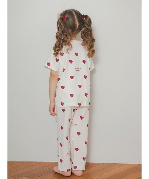 GELATO PIQUE ハート柄 ルームウェア 上下セット 新品未使用】GELATO PIQUE ハート柄 2023 ホリデー 上下セット - メルカリ