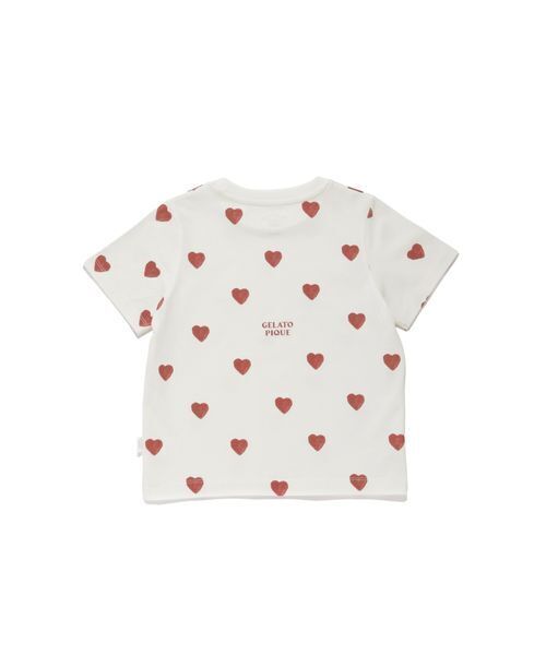 gelato pique（ジェラートピケ）の「【KIDS】ハート柄Tシャツ（ルームウェア/パジャマ・キッズ・ブルー/レッド・90/100/110/120）」の10枚目の写真