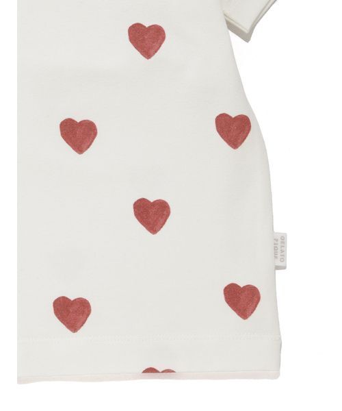 gelato pique（ジェラートピケ）の「【KIDS】ハート柄Tシャツ（ルームウェア/パジャマ・キッズ・ブルー/レッド・90/100/110/120）」の13枚目の写真