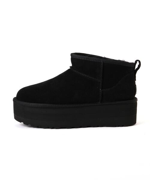UGG(アグ)の「UGG(アグ)Classic Ultra Mini Platform /1135092(ブーツ・レディース・ベージュ/ブラック・8/7/6)」の5枚目の写真
