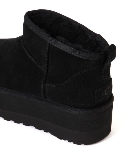 UGG(アグ)の「UGG(アグ)Classic Ultra Mini Platform /1135092(ブーツ・レディース・ベージュ/ブラック・8/7/6)」の10枚目の写真
