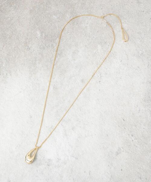 OPAQUE.CLIP（オペークドットクリップ）の「【2WAY】しずくメタルネックレス（ネックレス・レディース・シルバー/ゴールド・00）」の5枚目の写真