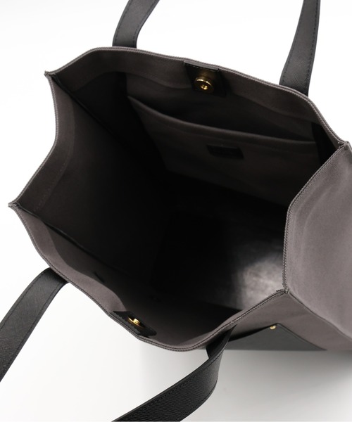 Leather Pocket Canvas Tote（トートバッグ）｜CULLNI（クルニ）の