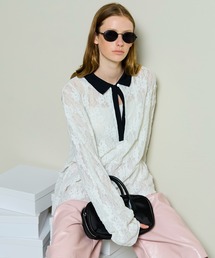 MAISON SPECIAL レース クロップドシャツ FREE MAISON SPECIAL レース クロップドシャツ FREE