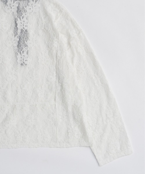 Lace Loose Tops/レースルーズトップス（Tシャツ/カットソー）｜MAISON