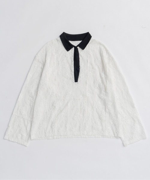 Lace Loose Tops/レースルーズトップス（Tシャツ/カットソー）｜MAISON