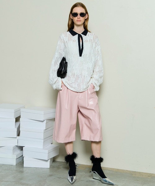 Lace Loose Tops/レースルーズトップス（Tシャツ/カットソー）｜MAISON