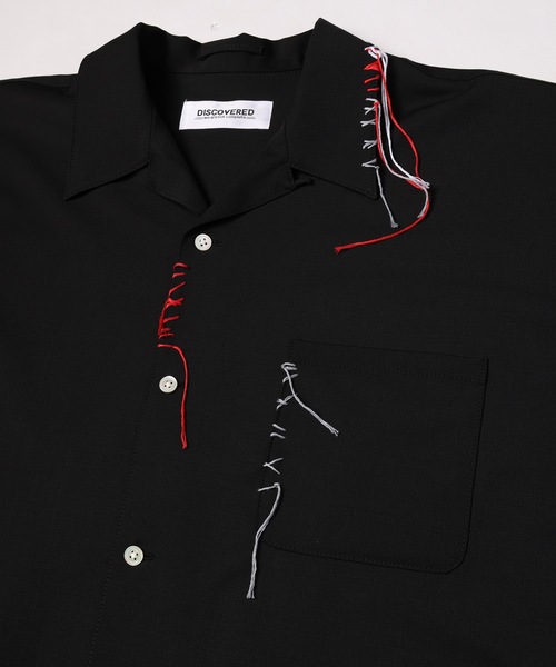 DISCOVERED（ディスカバード）の「SUMMER WOOL LOOPING SHIRTS（シャツ/ブラウス・メンズ・ブラック/グレー・1/3）」の4枚目の写真