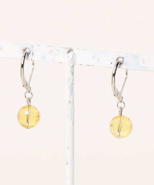 tone(トーン)の「【Le soleil】多面カット シトリンピアス(MA)(ピアス(両耳用)・レディース・その他2/その他1・FREE)」の5枚目の写真