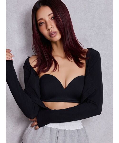 GYDA（ジェイダ）の「Booster Bra top（ブラジャー・レディース・オフホワイト/ブラック・FREE）」の2枚目の写真