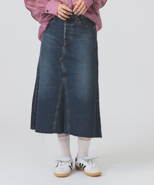 LEVI'S(R) / Aラインデニムスカート ミディアムインディゴ