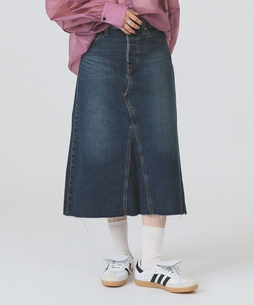 LEVI'S(R) / Aラインデニムスカート ミディアムインディゴ（デニム