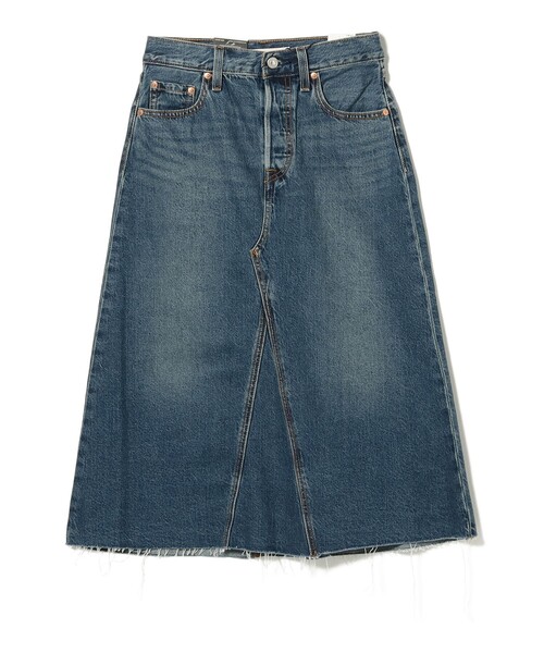 Ray BEAMS(レイビームス)の「LEVI’S(R) / Aラインデニムスカート ミディアムインディゴ(デニムスカート・レディース・インディゴブルー・24inch/25inch)」の7枚目の写真