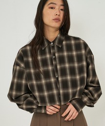 NOMINE | 【ユニセックス】ロングヨーク オーバーサイズ チェックシャツ(シャツ/ブラウス)