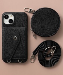 ZIP FIVE（ジップファイブ）の「iPhoneケース カバー カード収納 ストラップ コインケース 【SE/11/12/13/14/15/15pro/16/16pro/16e対応】（スマホケース/カバー）」