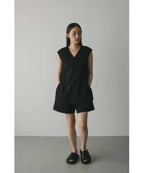 試着のみ SALLURE ブラック ショートオールインワン 試着のみ SALLURE