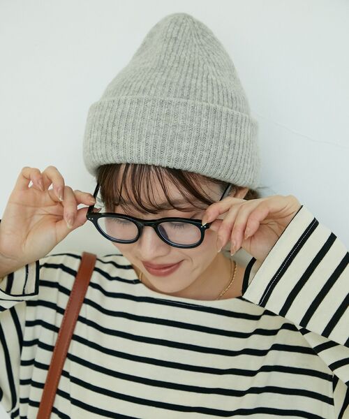 le.coeur blanc（ルクールブラン）の「《WEB限定アイテム》シンプルニットワッチ（ニットキャップ/ビーニー・レディース・ブラック/グレー/アイボリー・FREE）」の11枚目の写真