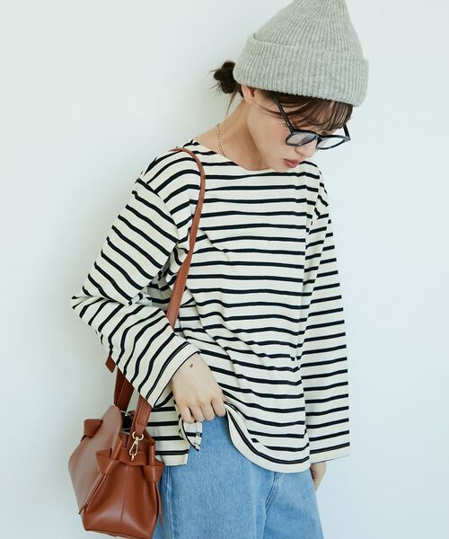 le.coeur blanc（ルクールブラン）の「《WEB限定アイテム》シンプルニットワッチ（ニットキャップ/ビーニー・レディース・ブラック/グレー/アイボリー・FREE）」の4枚目の写真