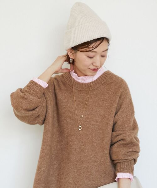 le.coeur blanc（ルクールブラン）の「《WEB限定アイテム》シンプルニットワッチ（ニットキャップ/ビーニー・レディース・ブラック/グレー/アイボリー・FREE）」の17枚目の写真