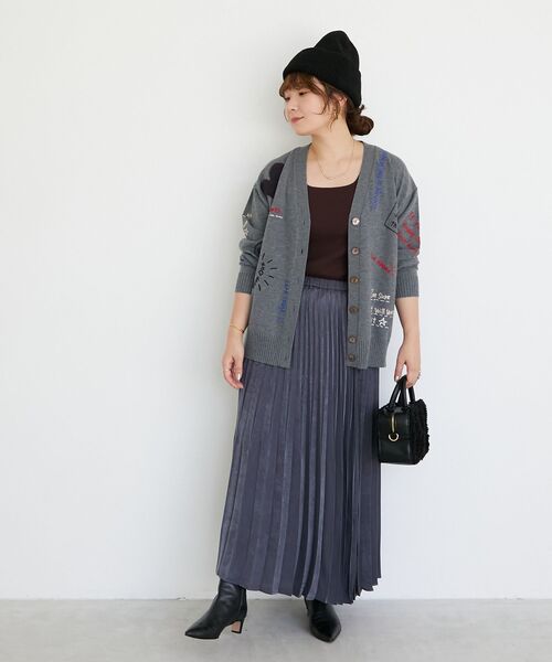 le.coeur blanc（ルクールブラン）の「《WEB限定アイテム》シンプルニットワッチ（ニットキャップ/ビーニー・レディース・ブラック/グレー/アイボリー・FREE）」の14枚目の写真