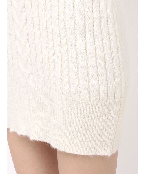 EATME（イートミー）の「ヘムシャギーオフショルニットワンピース（ワンピース・レディース・グレー/アイボリー/ブラック・FREE）」の20枚目の写真