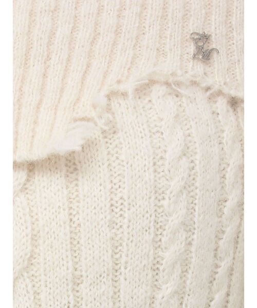 EATME（イートミー）の「ヘムシャギーオフショルニットワンピース（ワンピース・レディース・グレー/アイボリー/ブラック・FREE）」の13枚目の写真