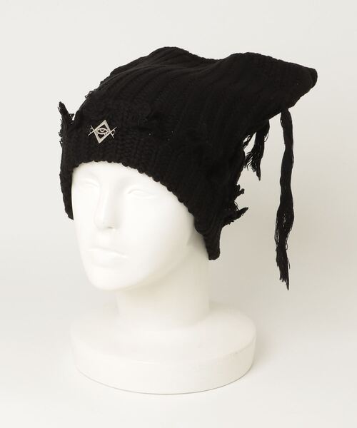 LIMI feu フリンジ付きニット帽 LIMI feu フリンジ付きニット帽 LIMI feu フリンジ付きニット帽